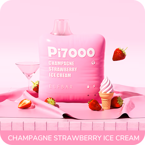 ELFBAR Pi7000 Champagne Strawberry Ice Cream