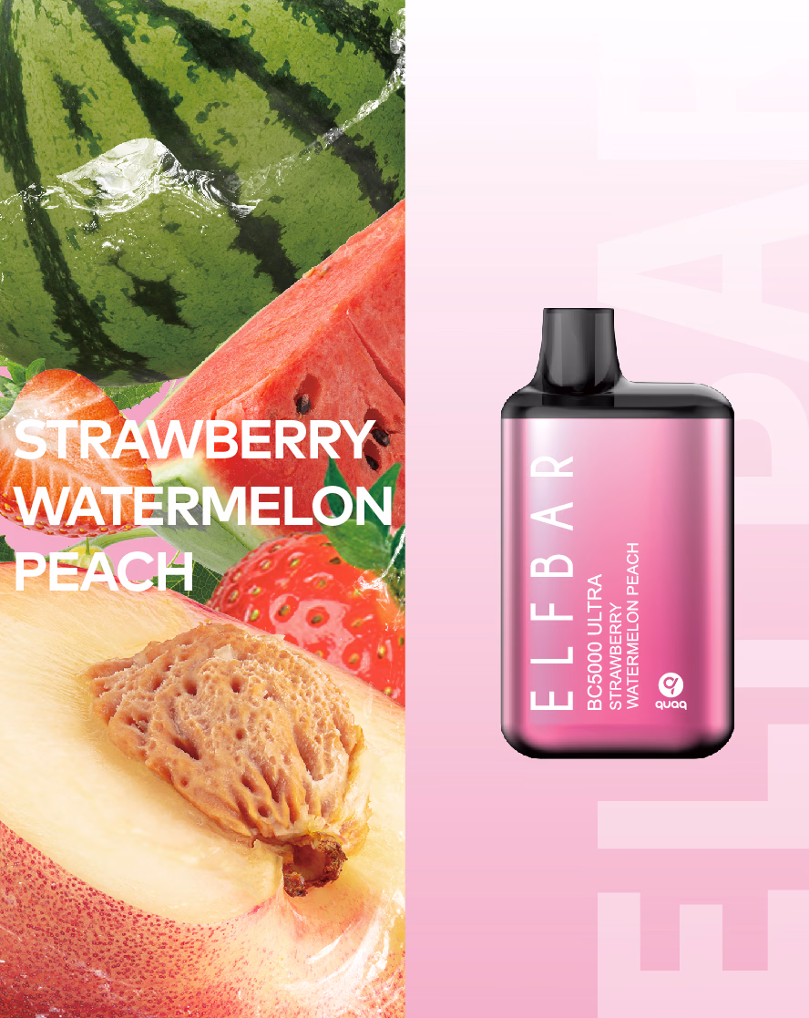ELFBAR BC5000 ULTRA Strawberry Watermelon Peach