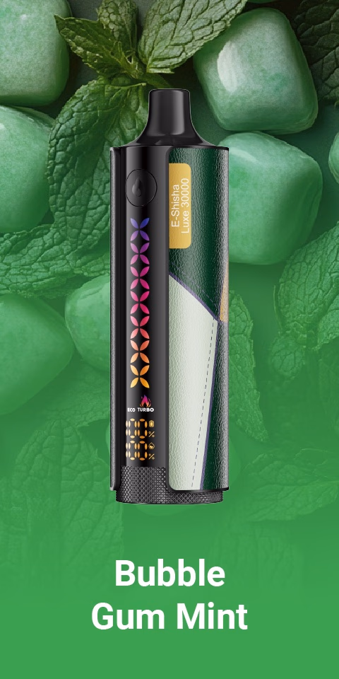 E ShishaLuxe 30000 Bubble Gum Mint